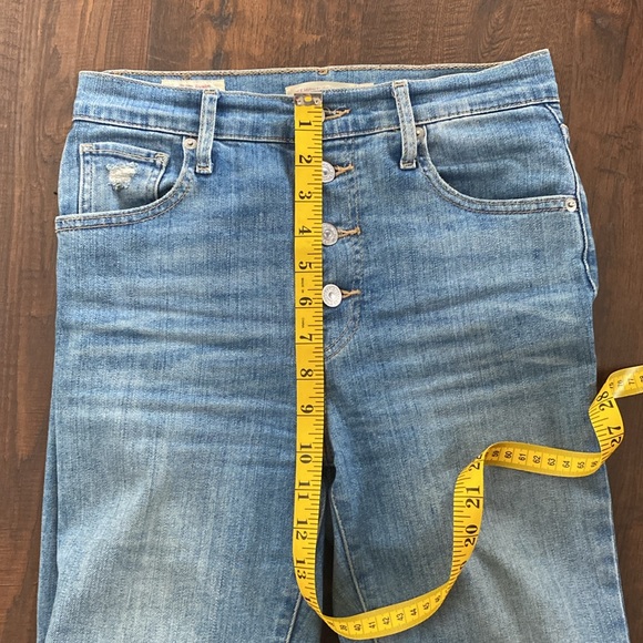 Levi’s Mile High Skinny Distressed Button Fly Classic Jeans Women’s Size 26 - Picture 9 of 11